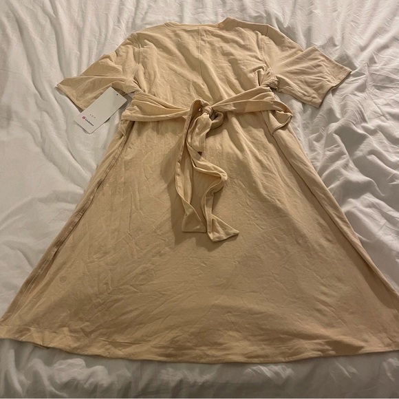 Lululemon cotton wrap front t-shirt dress size 10 new with tags - Picture 4 of 7